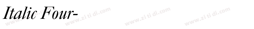 Italic Four字体转换
